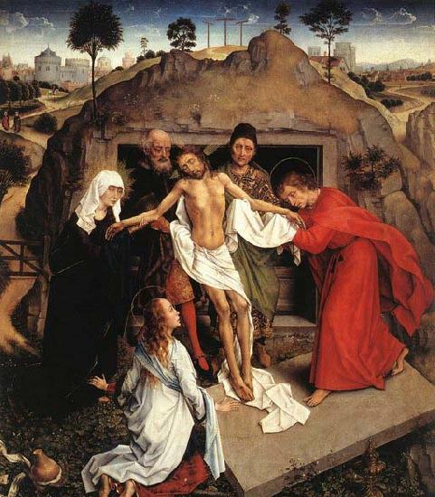 WEYDEN, Rogier van der Entombment of Christ France oil painting art